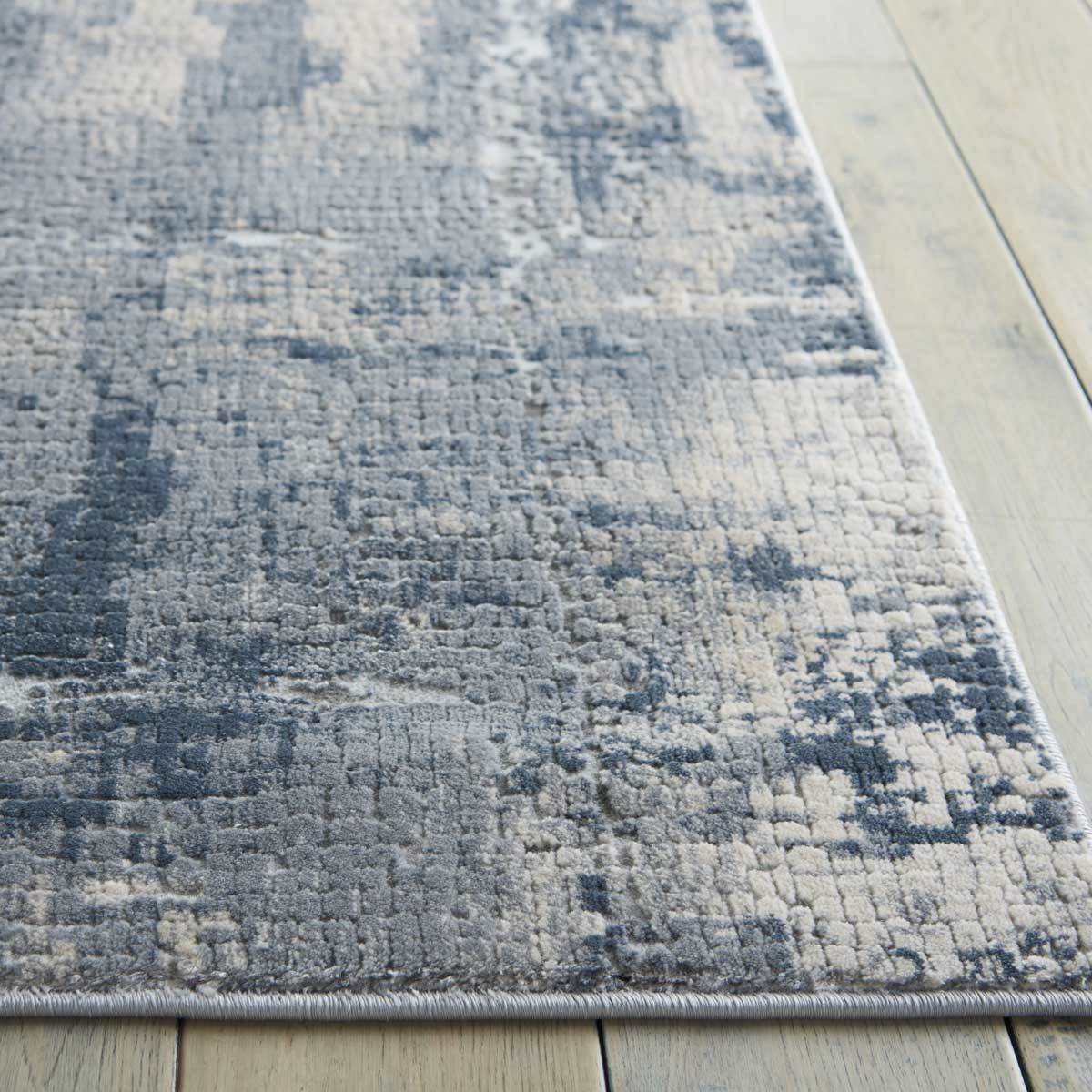 Rustic Textures Faded Blue Rug, 240 x 320 cm - Image 3