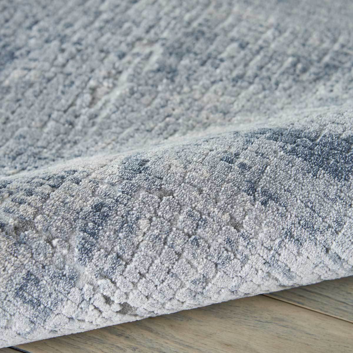 Rustic Textures Faded Blue Rug, 240 x 320 cm - Image 4