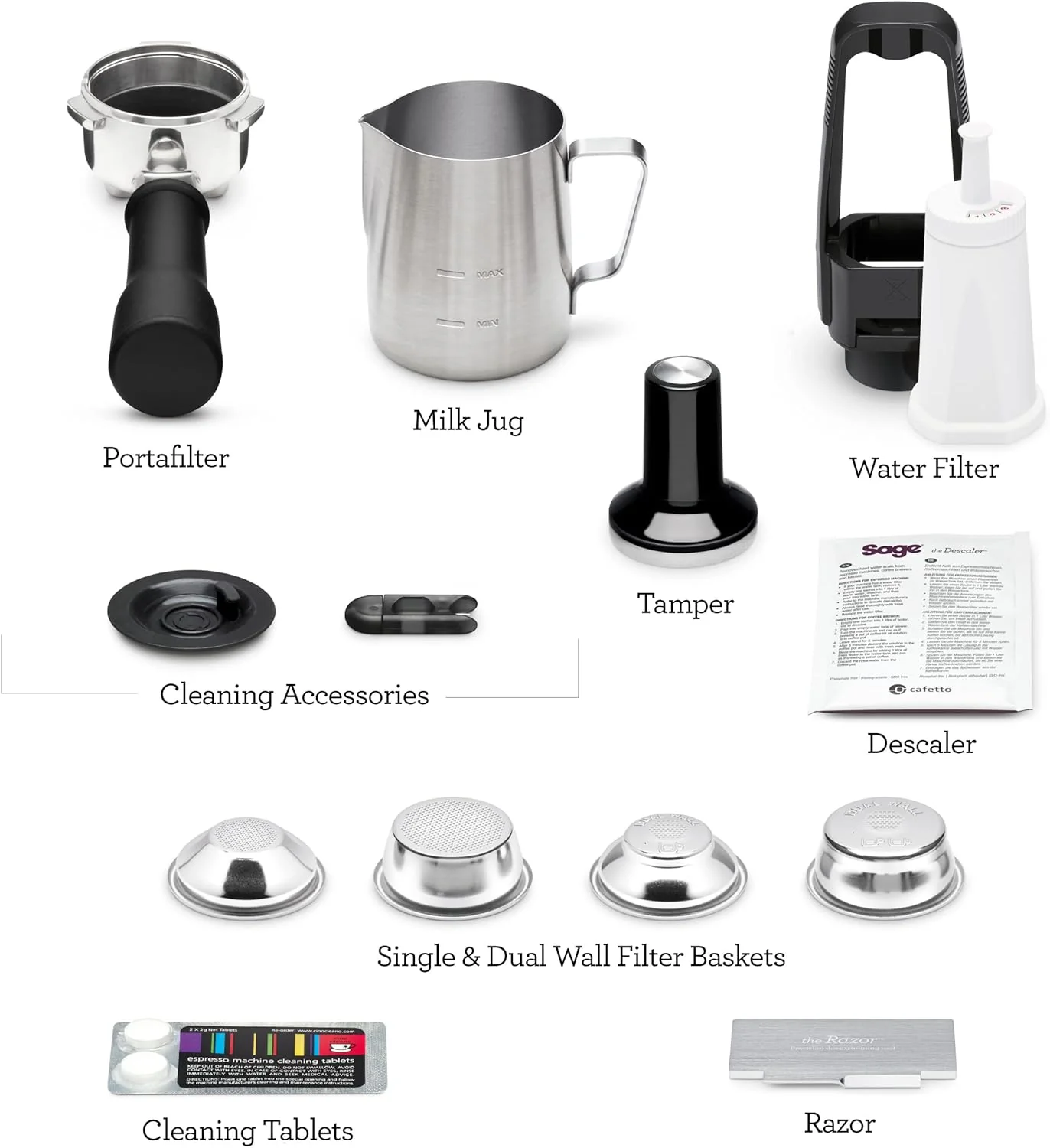 Sage - The Bambino Plus - Compact Coffee Machine with Automatic Milk Frother - 1.9L, 15 bar, 1600 W - Single or Double Shot Espresso Maker, Cappuccino, Latte, Brushed Stainless Steel - Image 7