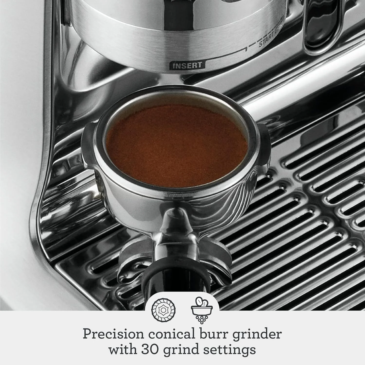 Sage - The Barista Touch - Bean to Cup Coffee Machine with Grinder, Milk Frother and With Cold Brew Fuction, Latte, Cappucino, Espresso Maker, 5 Presets, 2L, 1680 W, With Cleaning Kit, Black Truffle - Image 7