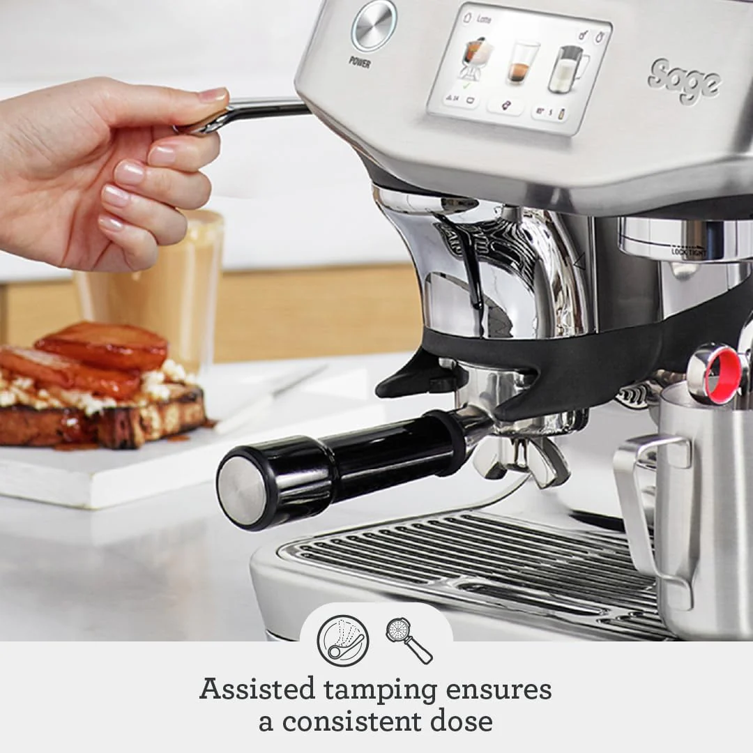 Sage - The Barista Touch Impress - Bean to Cup Coffee Machine, Grinder and Milk Frother, Cappuccino, Latte, Espresso Maker, 8 Presets, Milk Jug, 1700 W and Cold Brew Function, Brushed Stainless Steel - Image 3