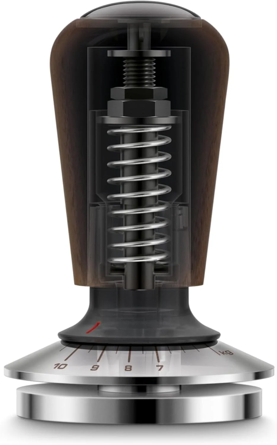 Sage - The Force Gauge Tamper 58mm - Self-Levelling Espresso Tamper, Consistent Pressure, Stainless Steel & Walnut, Compatible with 58mm Sage Portafilters - Image 3