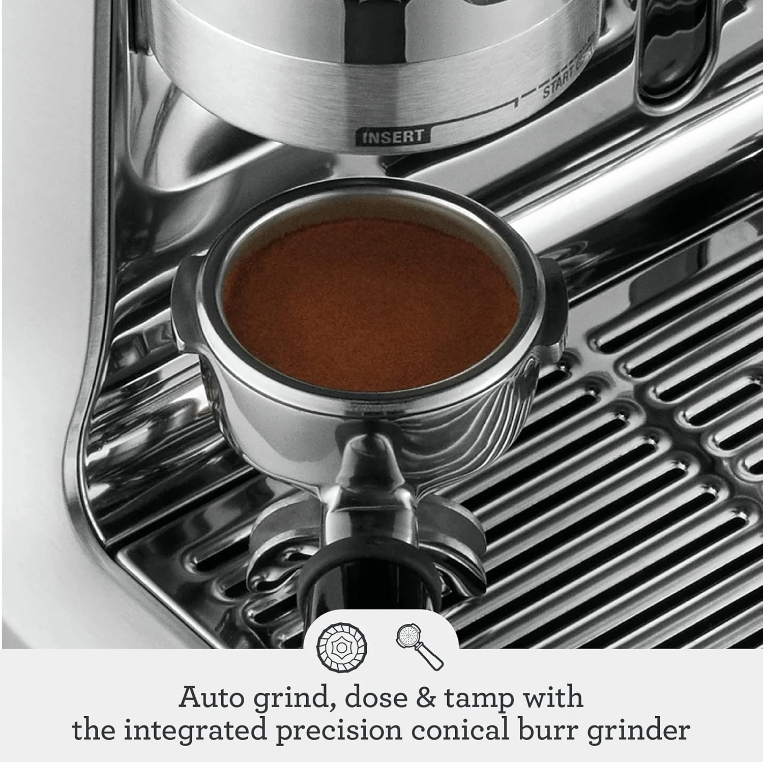 Sage - The Oracle, Bean to Cup Coffee Machine with Manual and Automatic Milk Frother, Volumetric or Timed Shot Control, 45 Grind Settings, Espresso, Cappuccino, 2.5L Water Tank, 2400 W, Black Truffle - Image 3