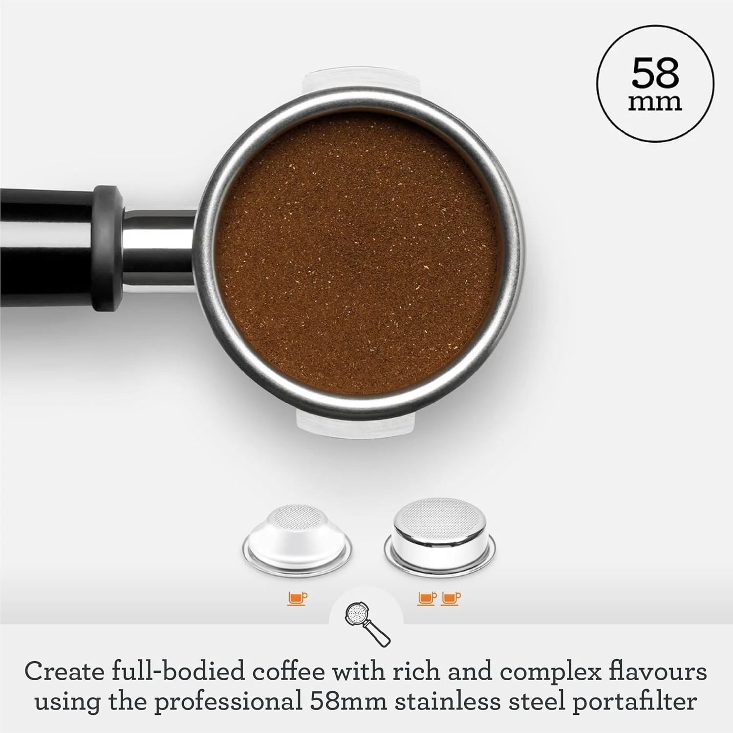 Sage - The Oracle Dual Boiler, Bean to Cup Coffee Machine with Manual and Automatic Milk Frother, 45 Grind Settings - 16 Pre-Set Recipes Incl. Espresso, Cappuccino, Flat White - Stainless Steel - Image 10
