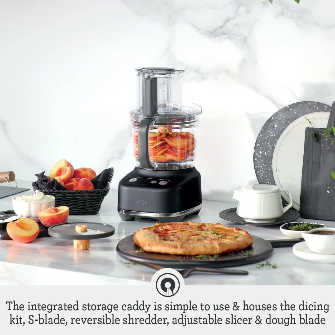 Sage - The Paradice 9 Food Processor - With Dicing Kit, S-blade, Reversible Shredder, Adjustable Slicer & Dough Blade, Brushed Stainless Steel - Image 3