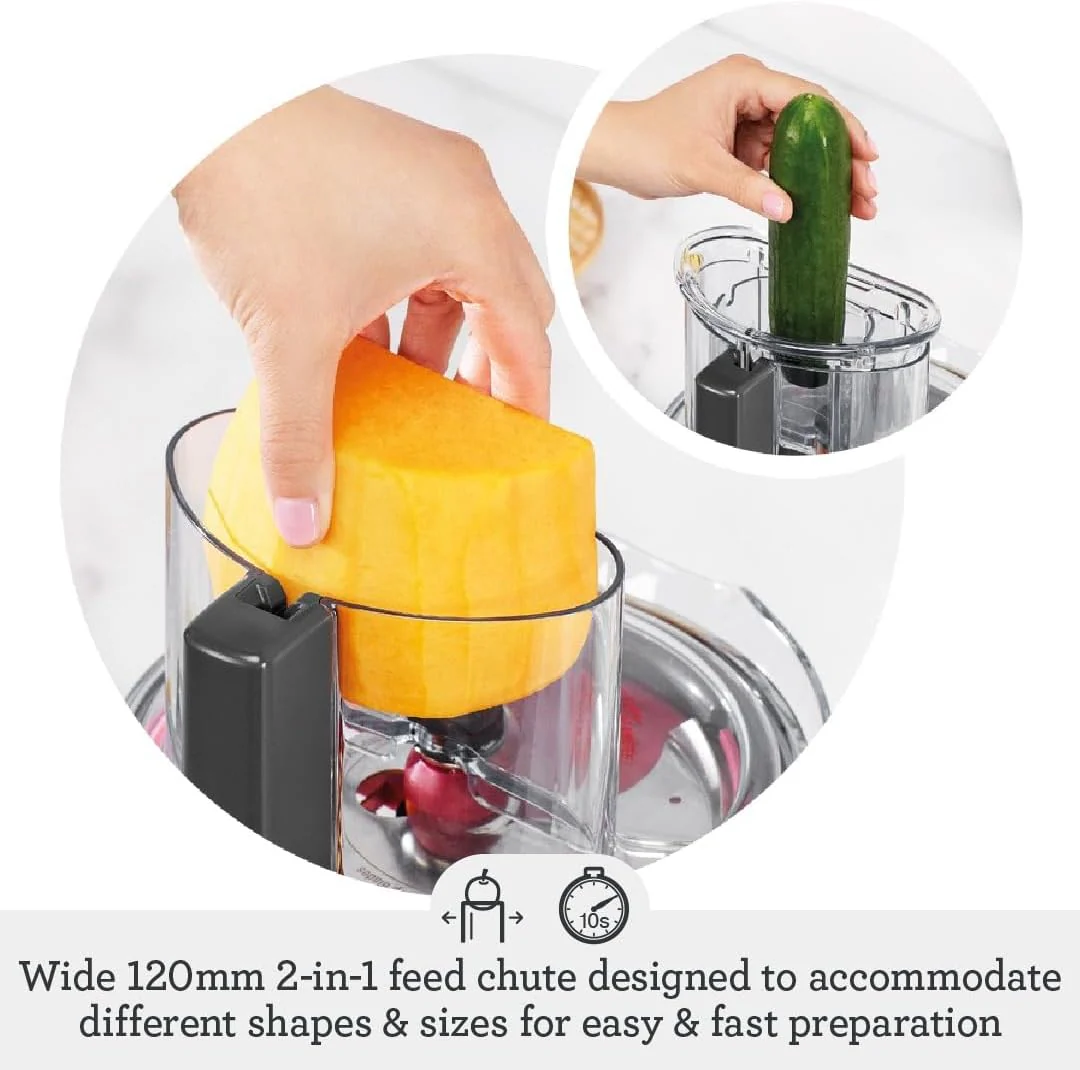 Sage - The Paradice 9 Food Processor - With Dicing Kit, S-blade, Reversible Shredder, Adjustable Slicer & Dough Blade, Brushed Stainless Steel - Image 5