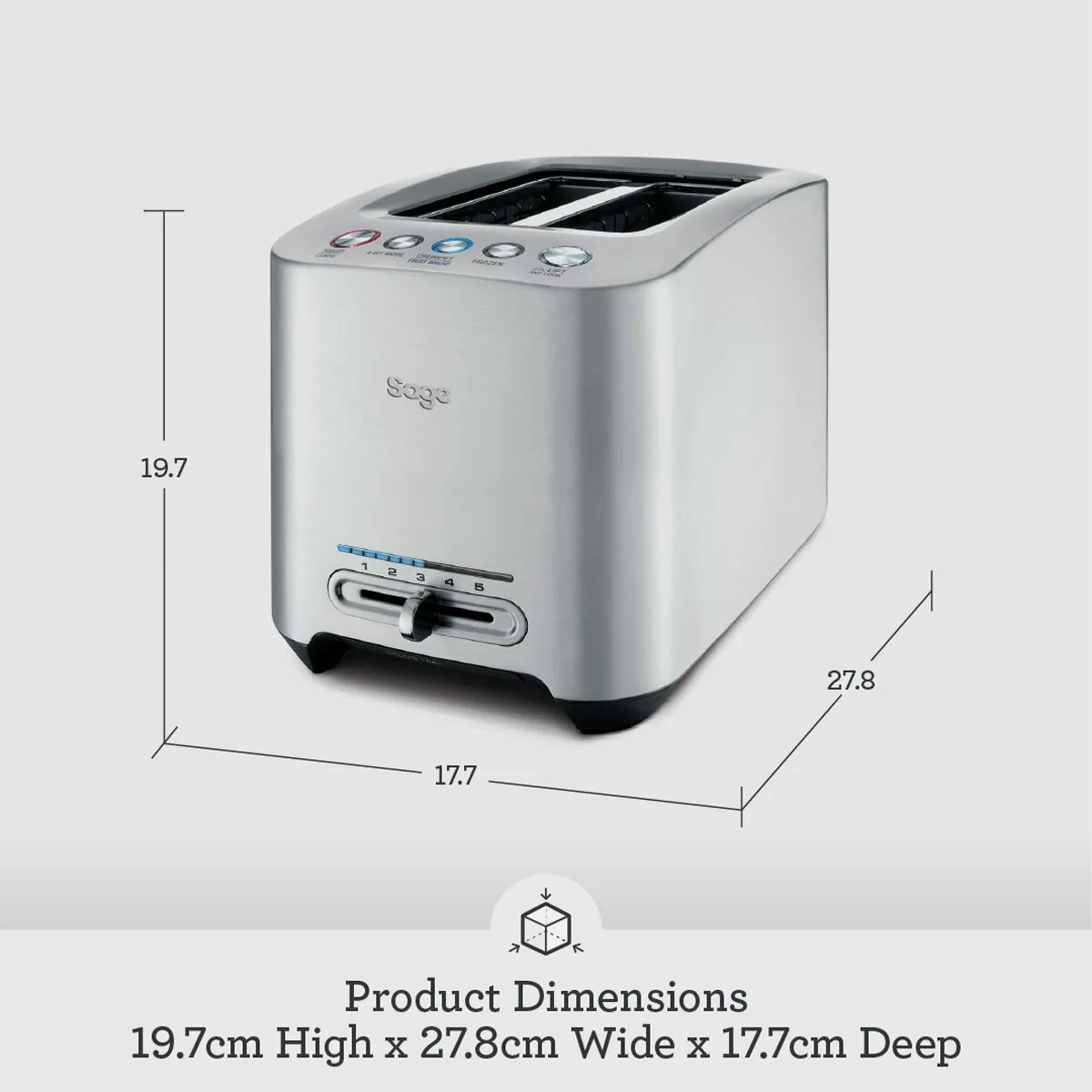 Sage The Smart Toaster, 2 Slice BTA825UK - Image 6