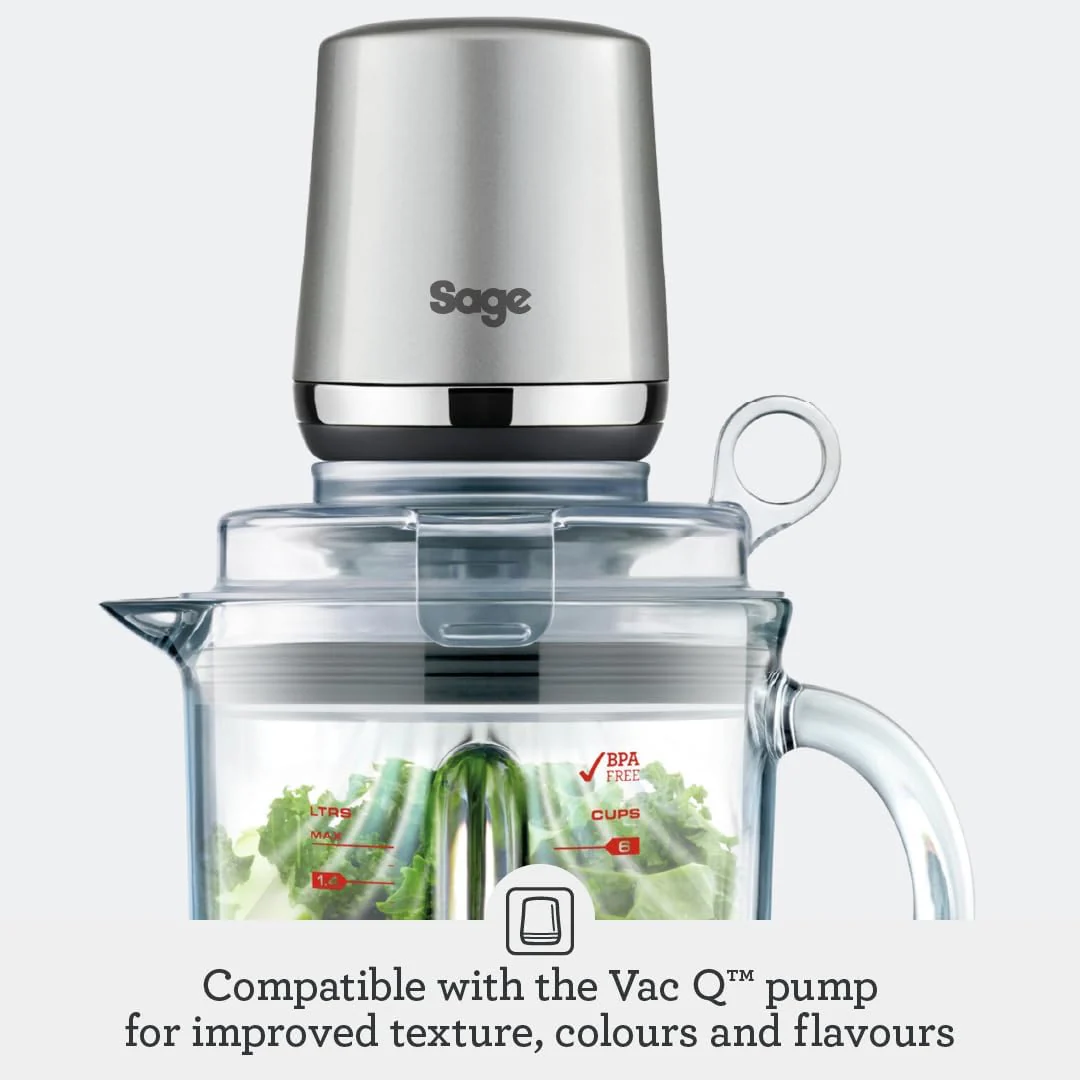 Sage - The Super Q - Quick and Quiet Blender - 5 Programs, 2400 W, 12 Speed Settings, 2 L Jug, 700 ml Cup - Smoothie Maker, Soup, Crushed Ice - Mix, Puree, Cocktails, Sauce - Brushed Stainless Steel - Image 5