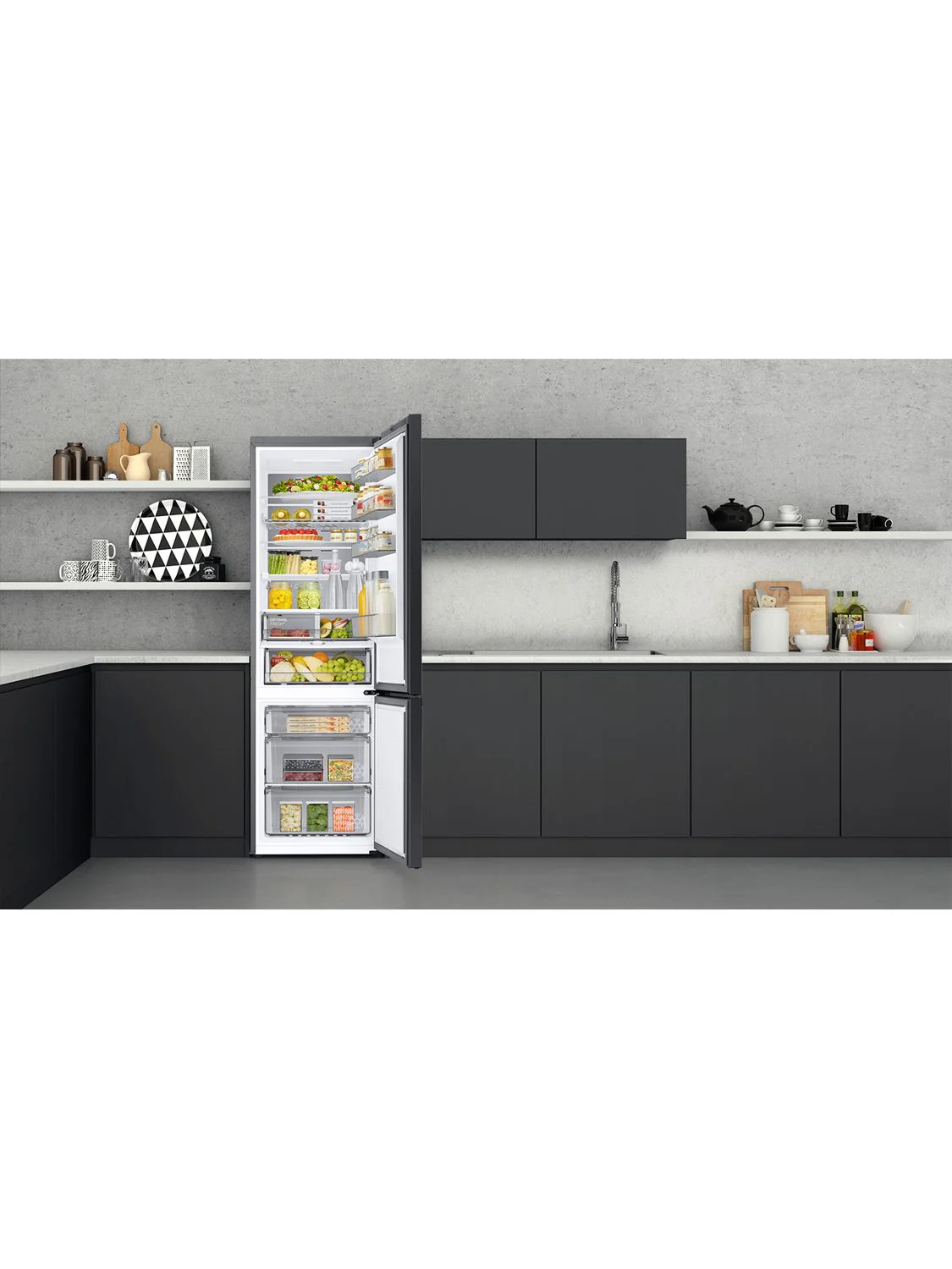 Samsung Bespoke RB38A7CGTS9 Freestanding 70/30 Fridge Freezer, Stainless Steel - Image 8
