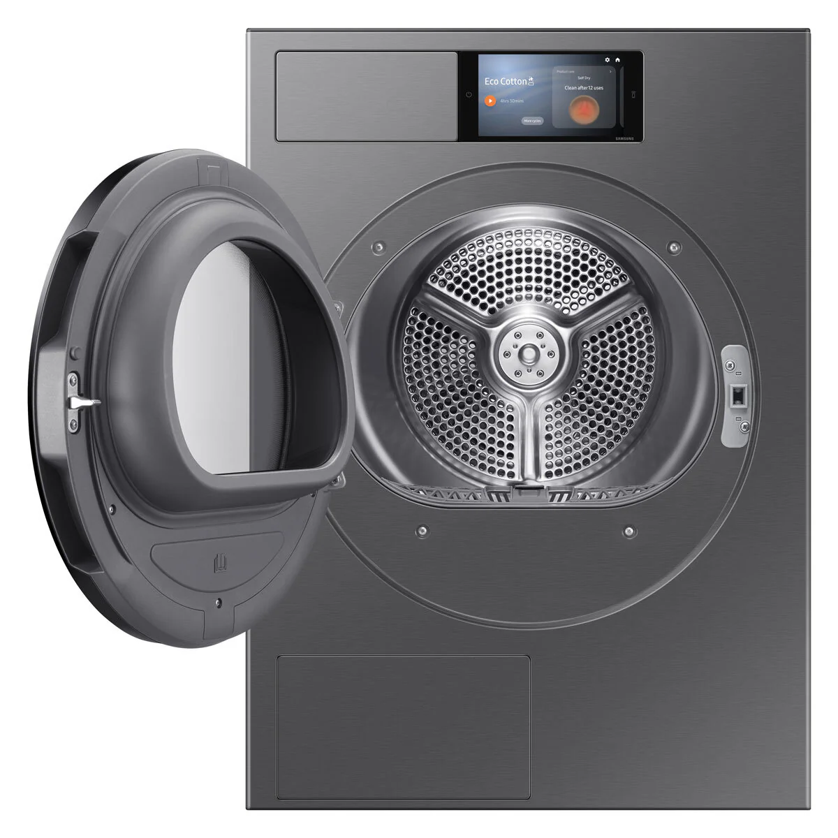 Samsung DV90F09F4SU1 9kg Heat Pump Dryer, A+++ Rated in Dark Steel - Image 2