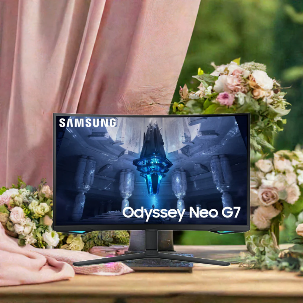'Samsung Odyssey Neo G7 32" Curved Gaming Monitor 4K UHD, Quantum HDR 2000, 165Hz, 1ms, FreeSync Pro' - Image 3