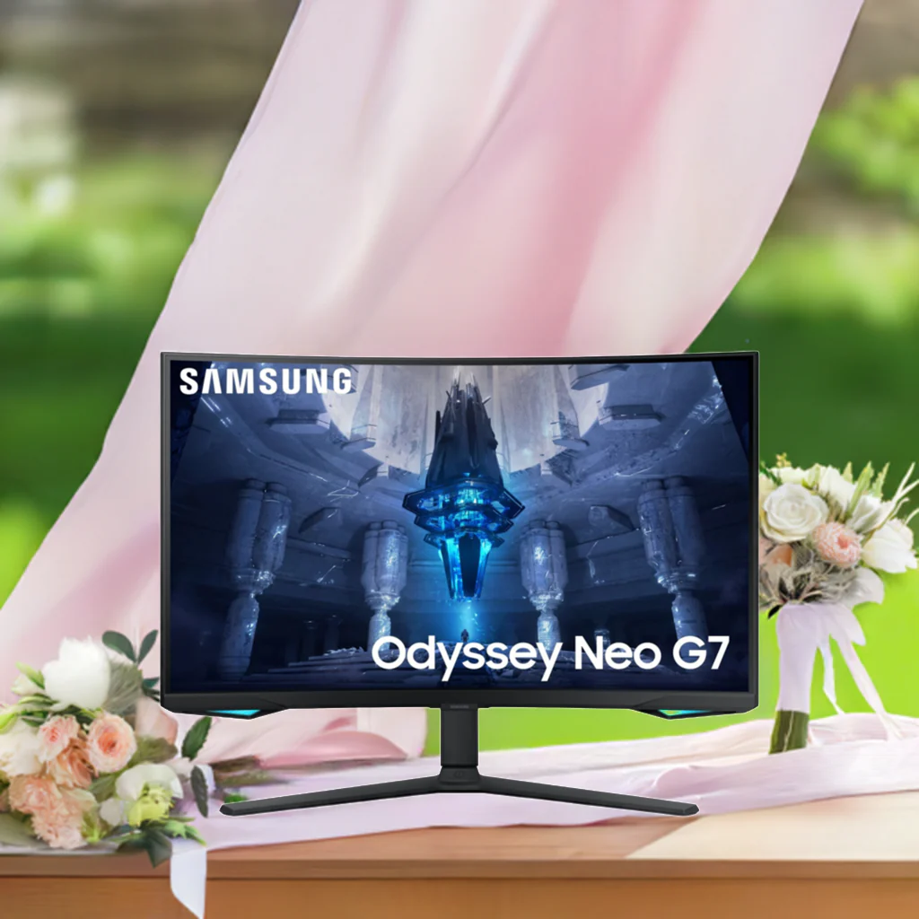 'Samsung Odyssey Neo G7 32" Curved Gaming Monitor 4K UHD, Quantum HDR 2000, 165Hz, 1ms, FreeSync Pro' - Image 4