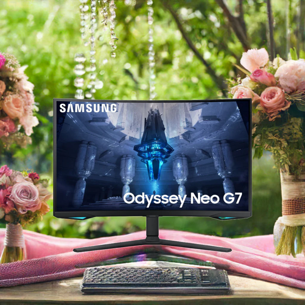 'Samsung Odyssey Neo G7 32" Curved Gaming Monitor 4K UHD, Quantum HDR 2000, 165Hz, 1ms, FreeSync Pro' - Image 5