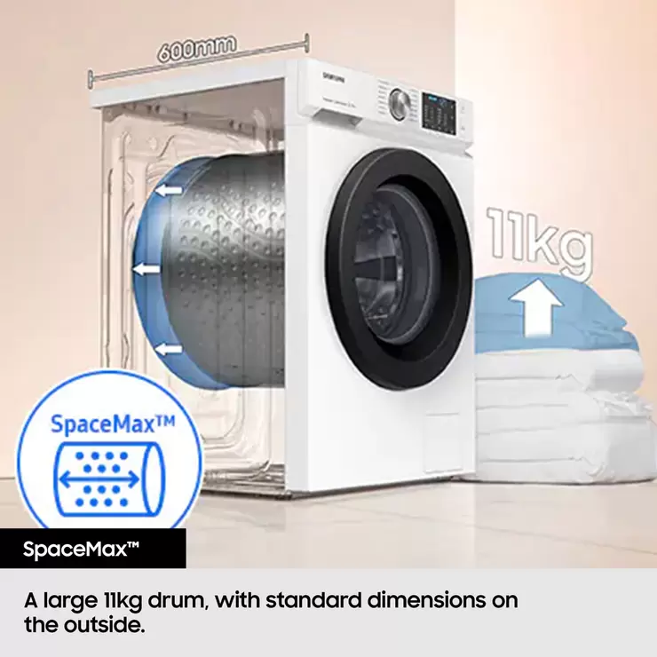 Samsung Series 5 WW11DG5B25ABEU 11kg, 1400rpm, Washing Machine A Rated in Black - Image 5
