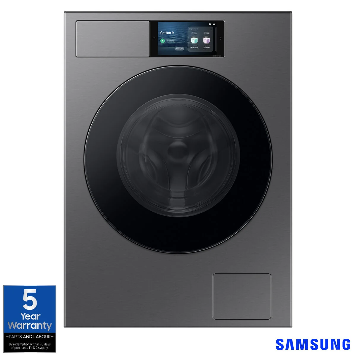 Samsung Series 9 WF90F09C4SU1 9kg Smart Washing Machine, A Rated in Dark Silver