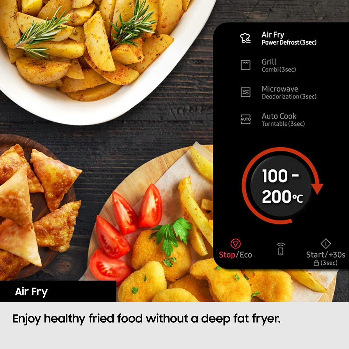 Samsung Smart Microwave Oven with Air Fryer and Steam, 32L MC32DB7746KC/E3 - Image 5