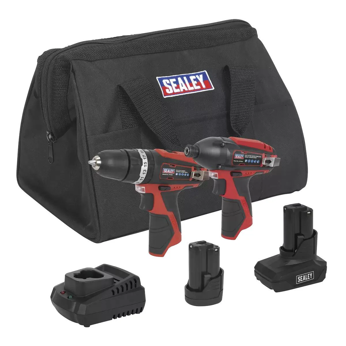 Sealey CP1200COMBO6 12V Cordless Twin Kit With Battery & Charger