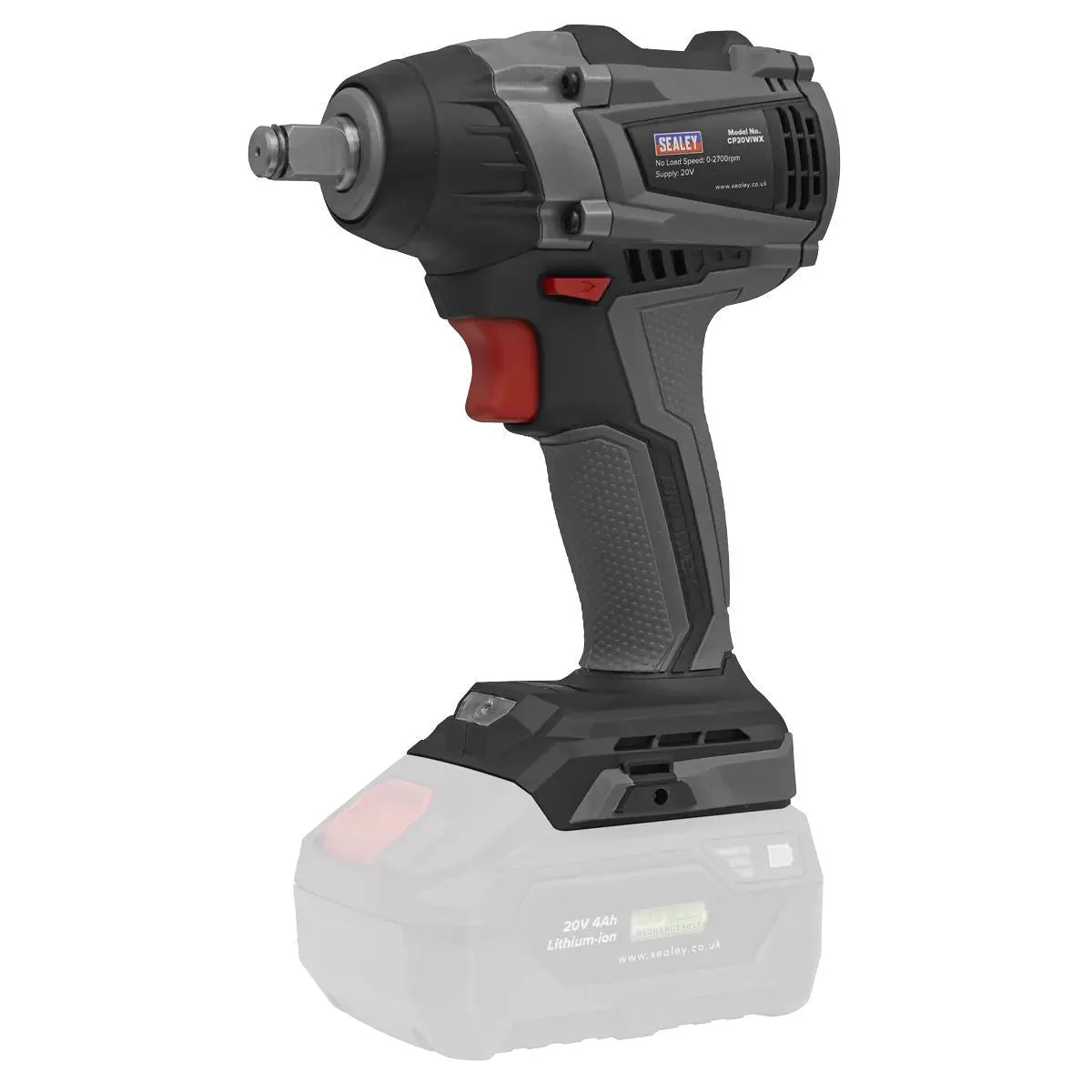 Sealey CP20VIWX 20V Premier 1/2"Sq Drive Brushless Cordless Impact Wrench Body Only