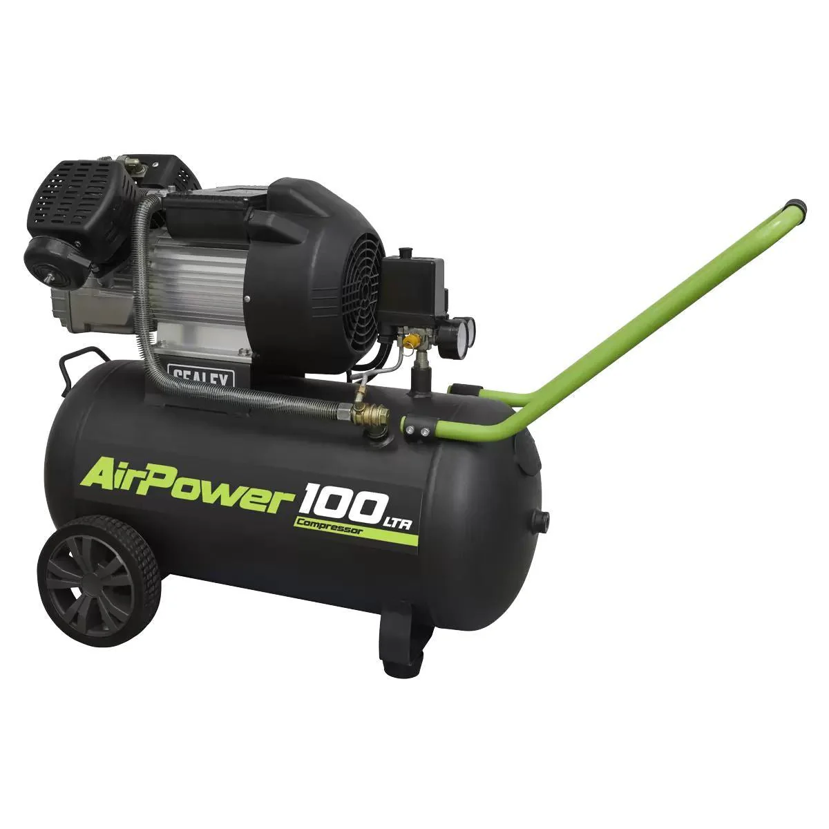 Sealey SAC10030VE 100L V-Twin Direct Drive Air Compressor 230V/13A