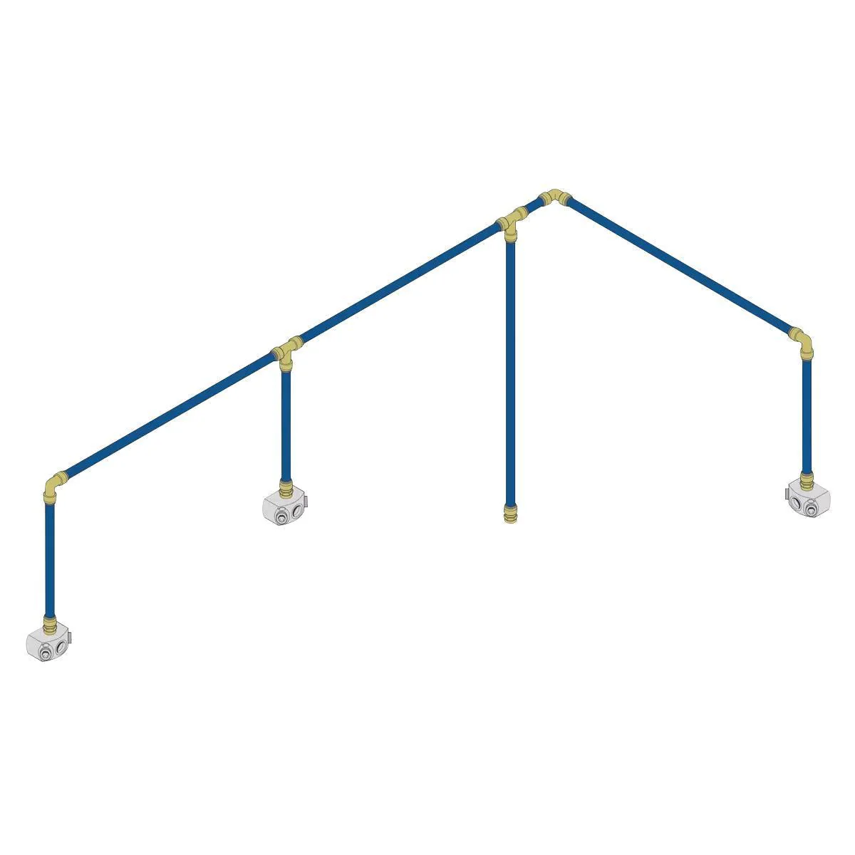 Sealey SBAKIT3 SharkBite 18m 3-Drop Air Supply System Kit