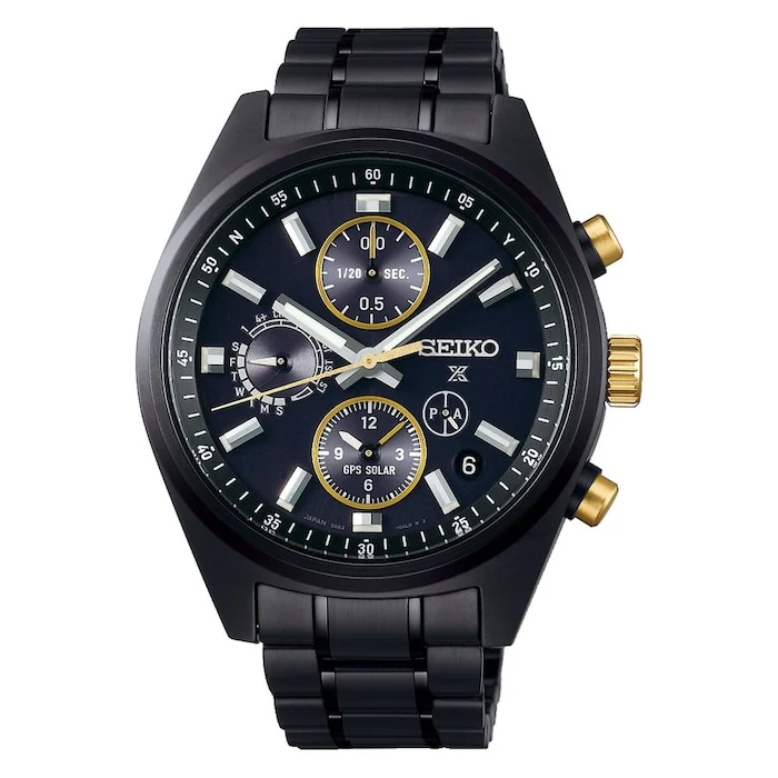Seiko Prospex Heritage 42mm Men’s Watch with Black Material Dial, Stainless Steel Case & Bracelet, 100m Water Resistant / SSH169J1