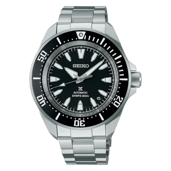 Seiko Prospex Heritage Automatic 42mm Men’s Watch with Black Material Dial, Stainless Steel Case & Bracelet, 200m Water Resistant / SRPL13K1