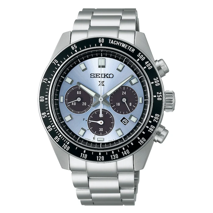 Seiko Prospex Heritage Men’s Watch with Blue Material Dial, Stainless Steel Case & Bracelet, 100m Water Resistant / SSC935P1
