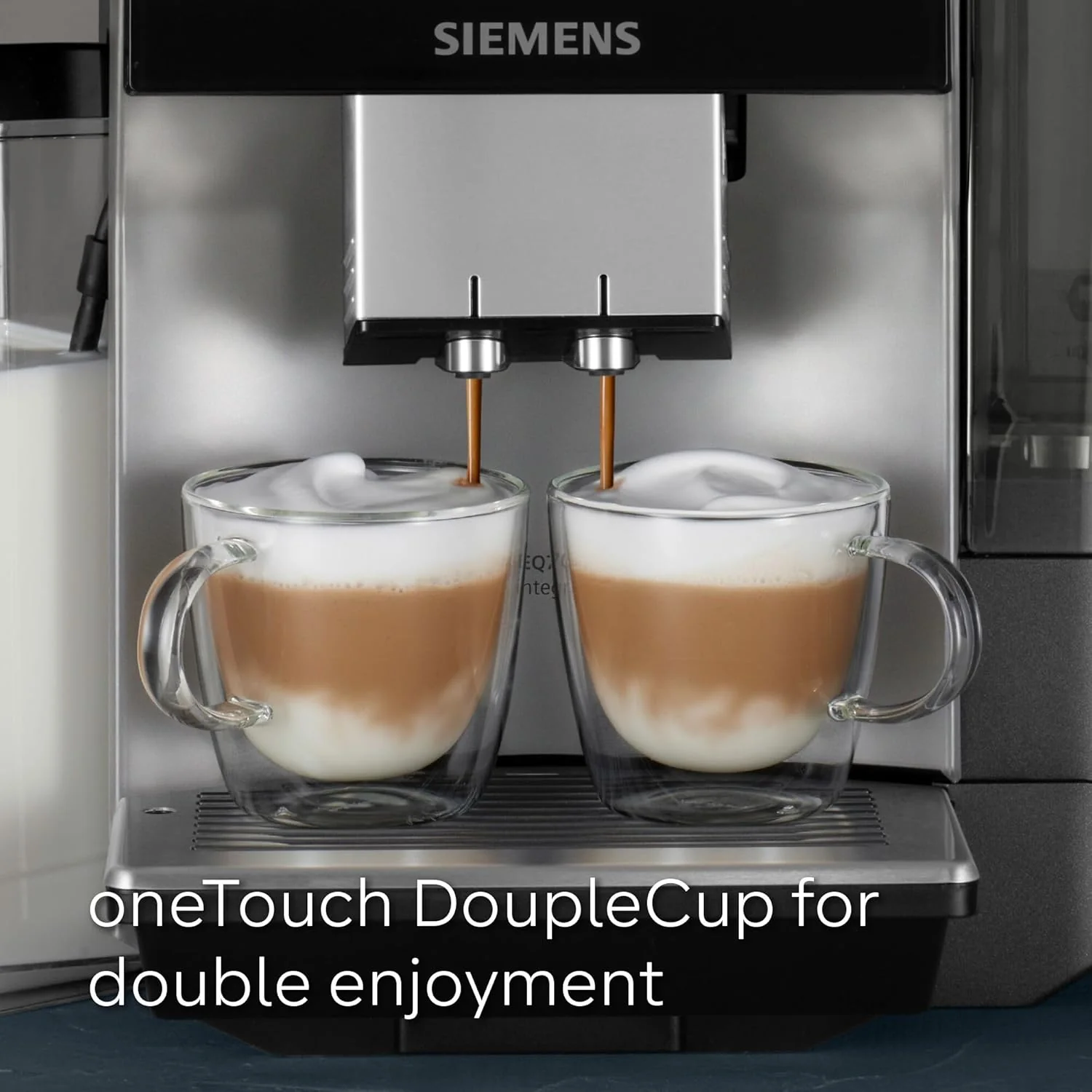SIEMENS EQ700 Fully Automatic Bean to Cup Coffee Machine, 5" Touch Screen Display, Cold Brew/Slow Brew, Integrated Milk Container, 30+ Coffee Beverages with Home Connect, TQ717GB3 - Image 9