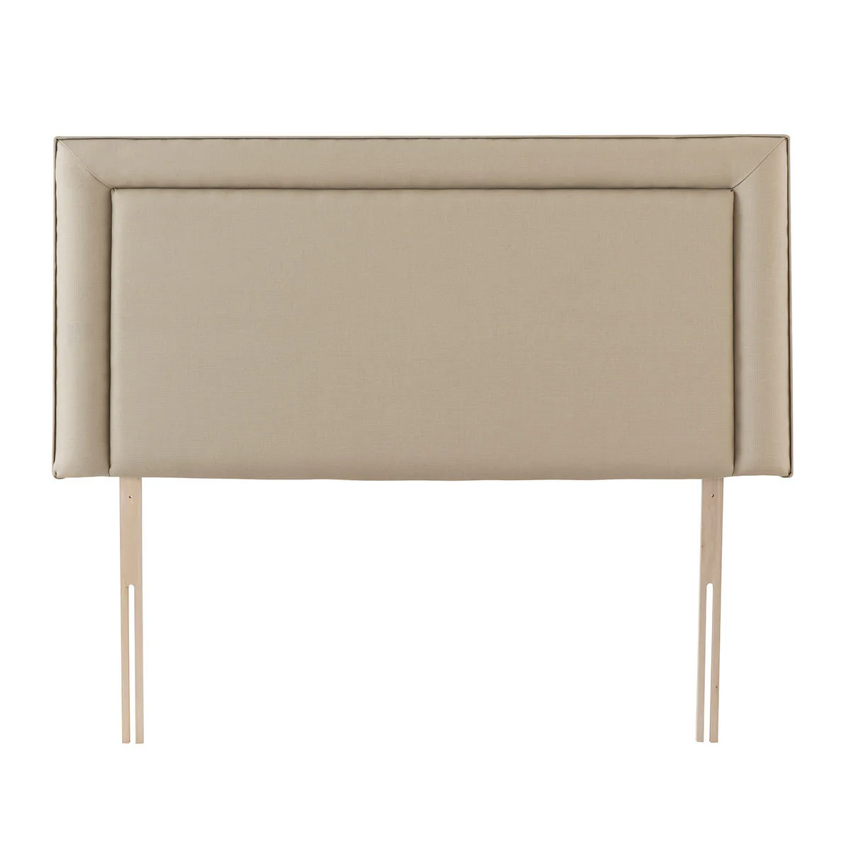 Malvern Headboard Sandstone Materials Wood Fabric Single New Bed Colour Natural - Image 4