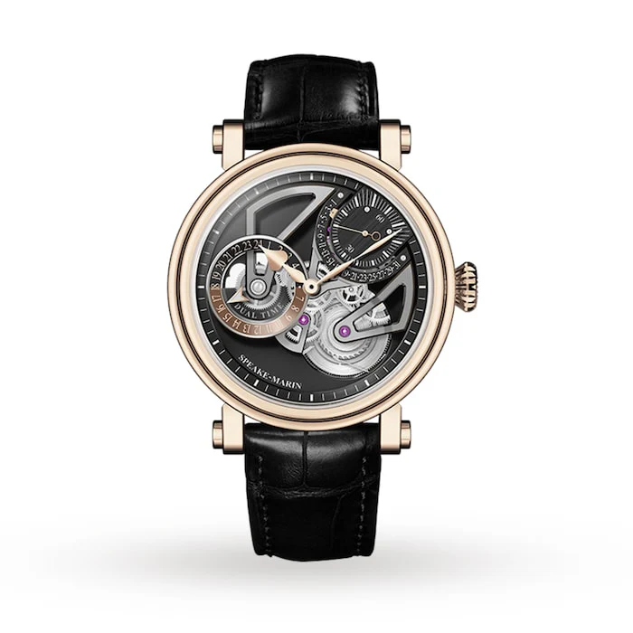 Speake-Marin Automatic 42mm Men’s Watch with Black Material Dial, Gold Case, 30m Water Resistant / 423809250