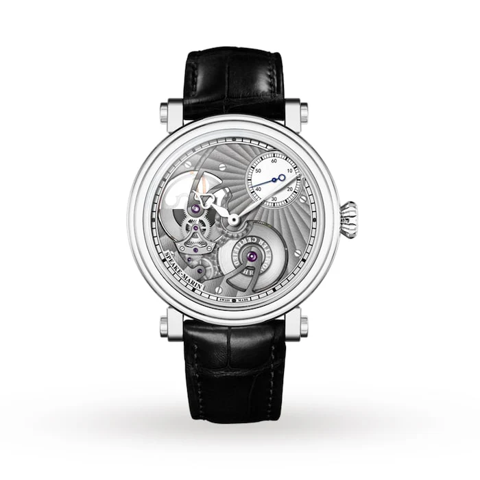 Speake-Marin Automatic 42mm Men’s Watch with Silver Material Dial, Titanium Case, 30m Water Resistant / 414207150