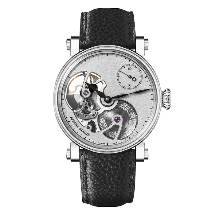 Speake-Marin Automatic 42mm Men’s Watch with Silver Material Dial, Titanium Case, 30m Water Resistant / 414217440