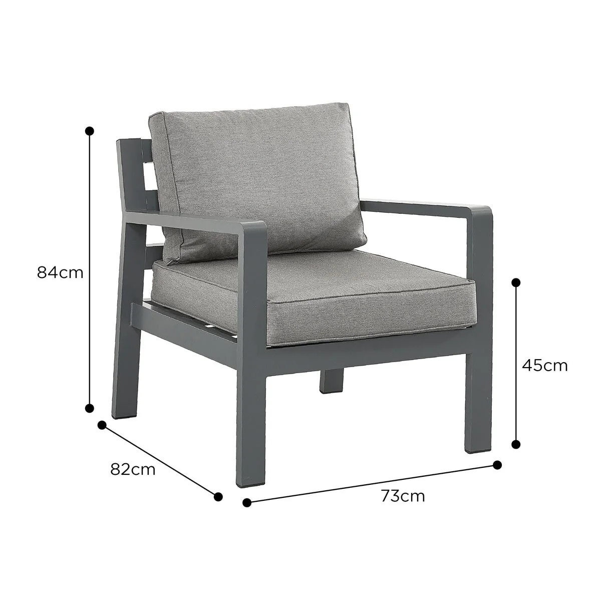 Stone Garden 4 Piece Deep Seating Corner Patio Set with Dual Height Ceramic Table in White - Image 3