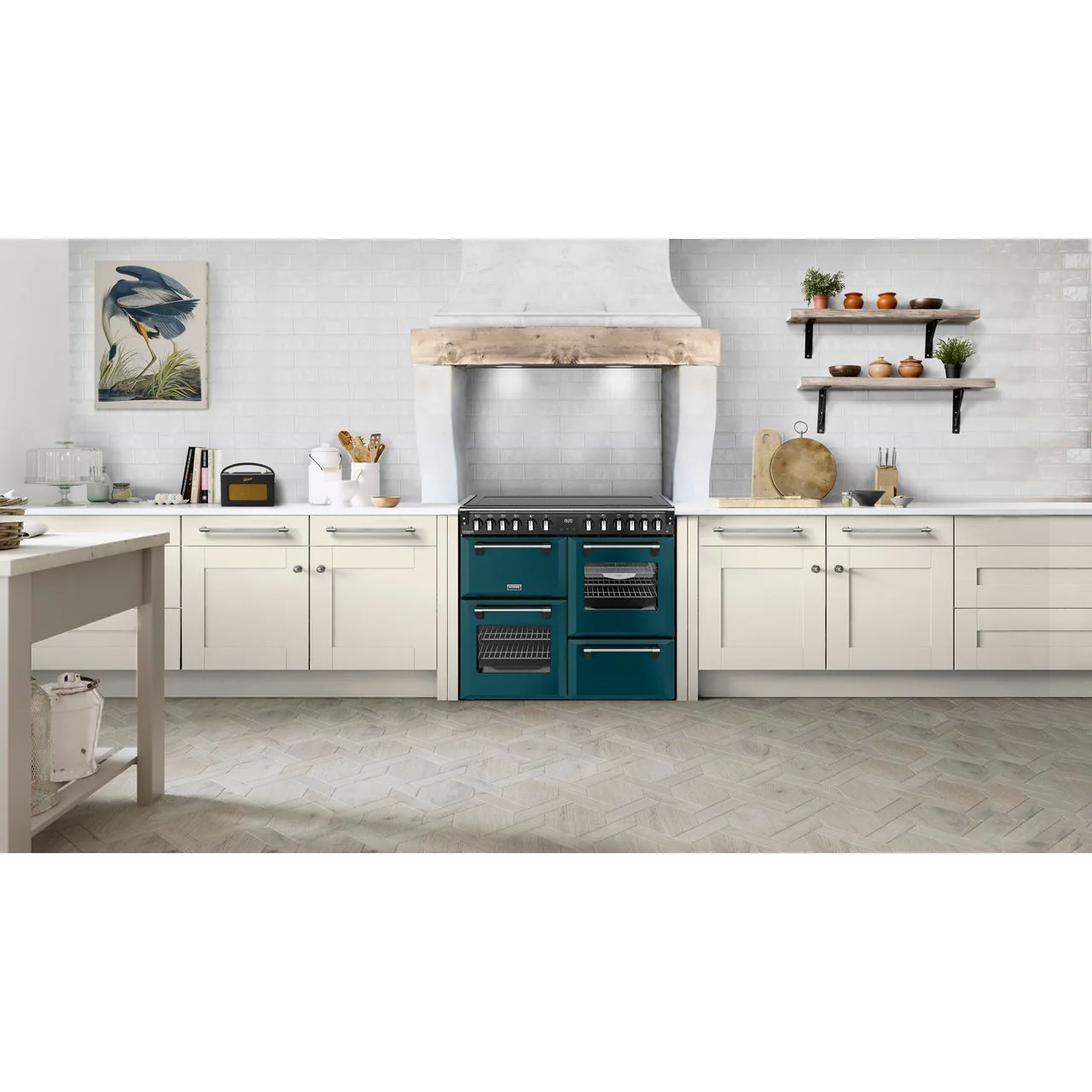 Stoves Richmond Deluxe 100Ei 100cm wide Electric Range Cooker with Induction Hob - Twilight Blue - A Rated - Image 2