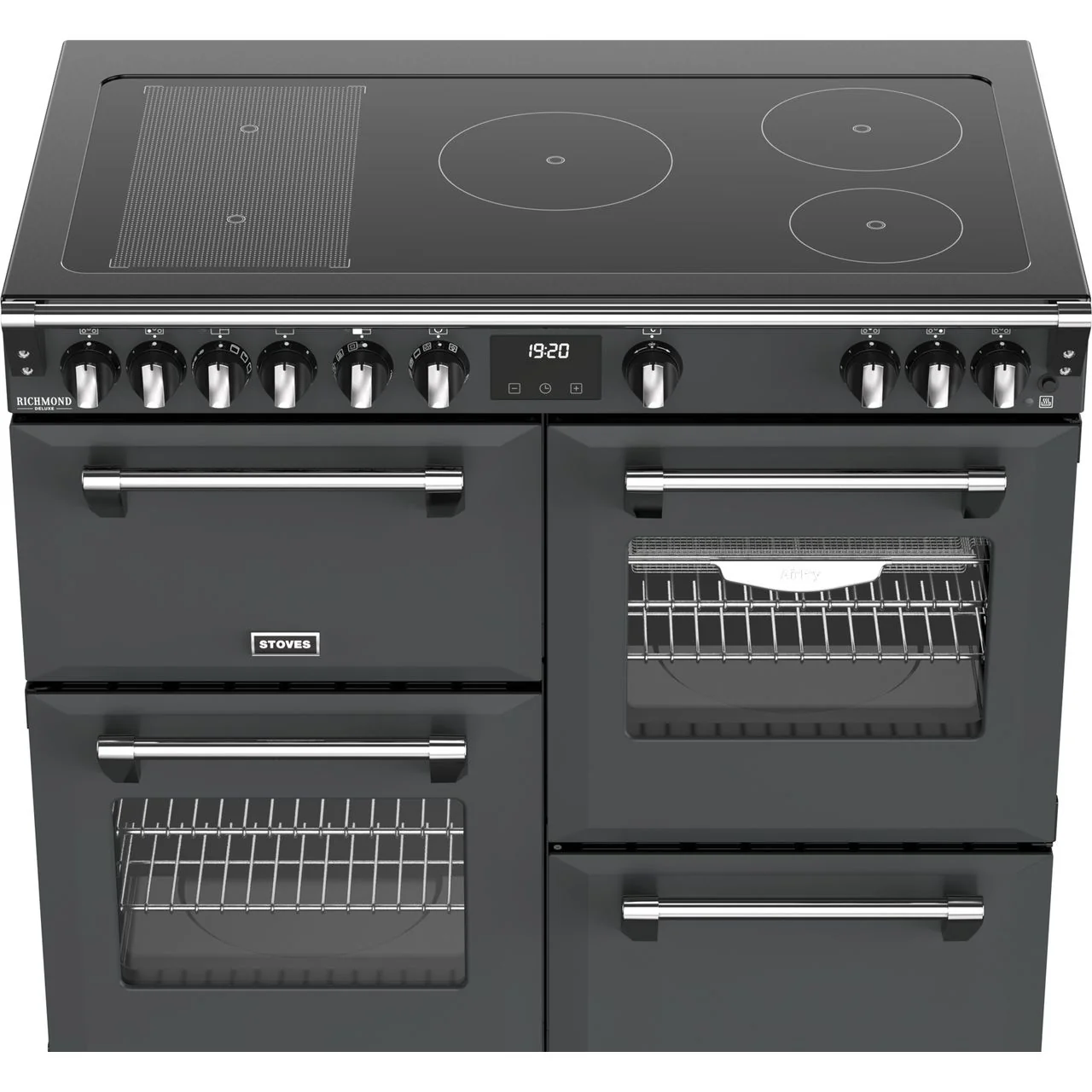 Stoves Richmond Deluxe 100Ei 100cm wide Electric Range Cooker with Induction Hob - Twilight Blue - A Rated - Image 2