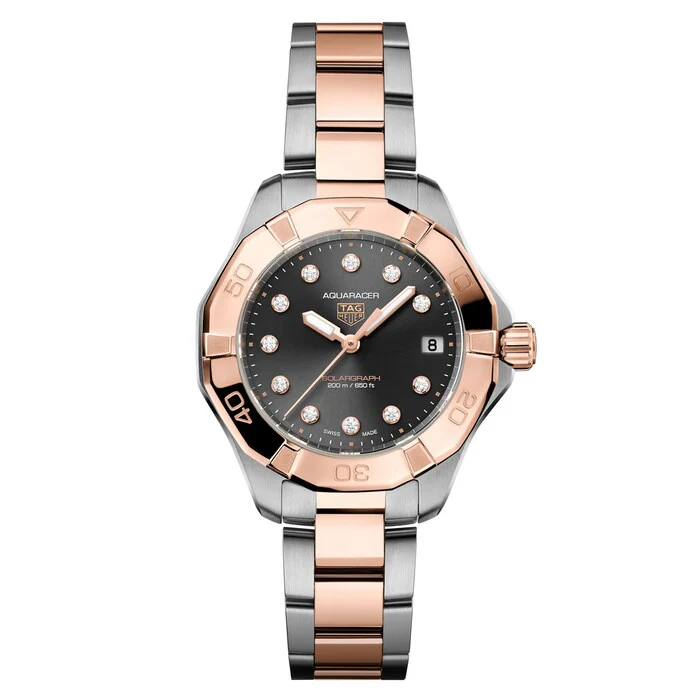TAG Heuer Aquaracer Professional 200 Solargraph 34mm Ladies Watch Black Luxury Watch  WBP1324.BB0005