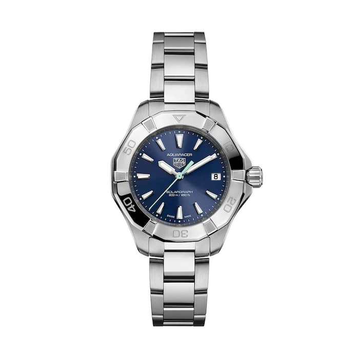 TAG Heuer Aquaracer Professional 200 Solargraph 34mm Ladies Watch Blue Luxury Watch  WBP1311.BA0005