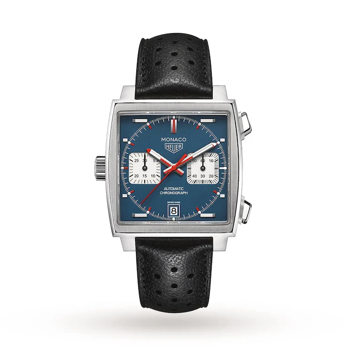 TAG Heuer Automatic 39mm Men’s Watch with Blue Material Dial, Stainless Steel Case, 100m Water Resistant / CAW211P.FC6356