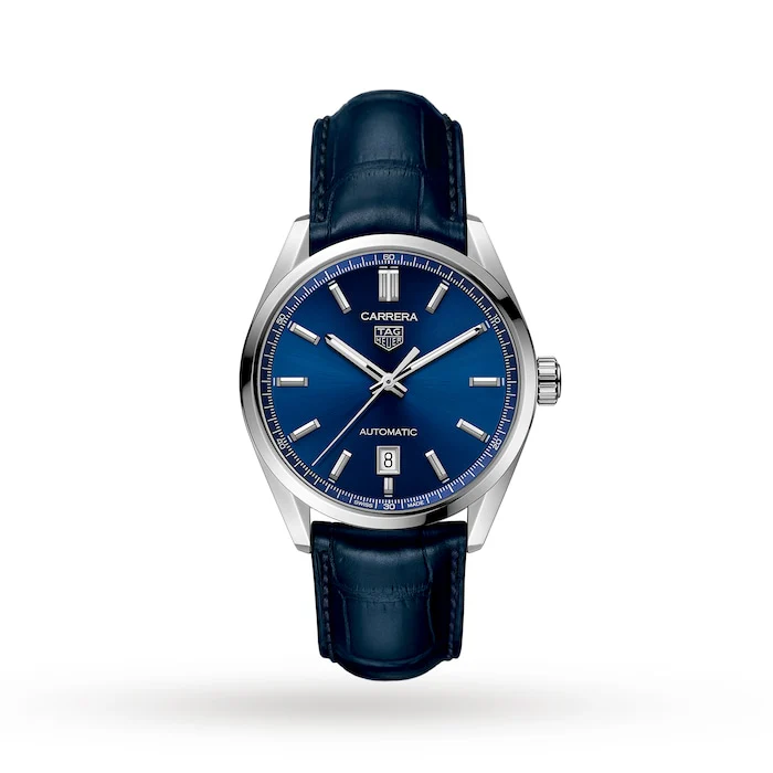 TAG Heuer Automatic 39mm Men’s Watch with Blue Material Dial, Stainless Steel Case, 100m Water Resistant / WBN2112.FC6504