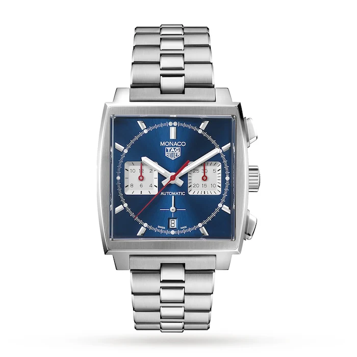 TAG Heuer Automatic 39mm Men’s Watch with Blue Material Dial, Stainless Steel Case & Bracelet, 100m Water Resistant / CBL2111.BA0644