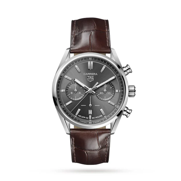 TAG Heuer Automatic 42mm Men’s Watch with Grey Material Dial, Stainless Steel Case, 100m Water Resistant / CBN2012.FC6483