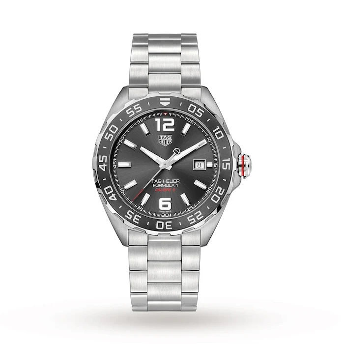 TAG Heuer Automatic 43mm Men’s Watch with Blue Material Dial, Stainless Steel Case & Bracelet, 200m Water Resistant / WAZ2011.BA0842