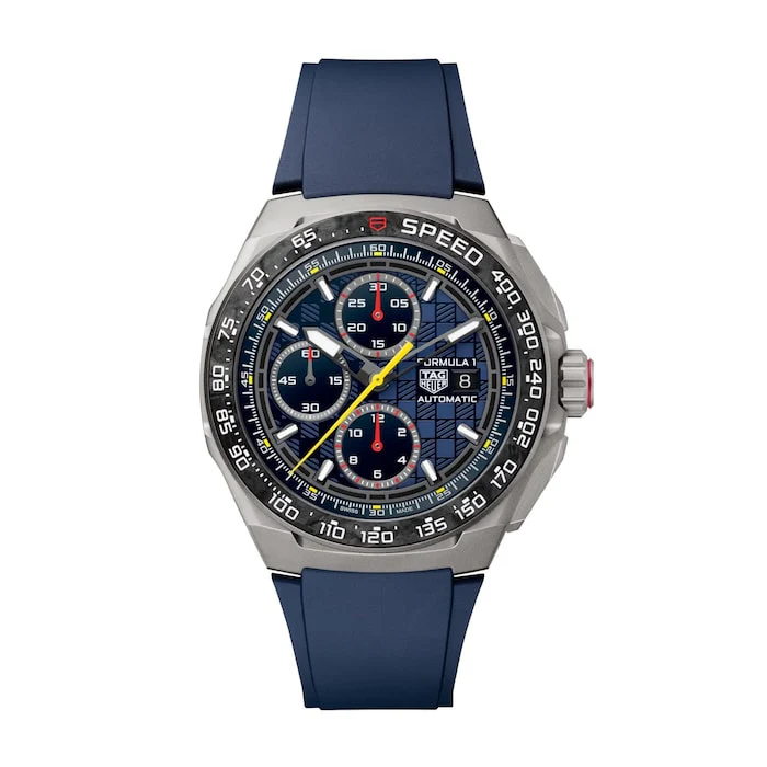 TAG Heuer Automatic 44mm Men’s Watch with Blue Material Dial, Titanium Case, 200m Water Resistant / CBZ2080.FT8091