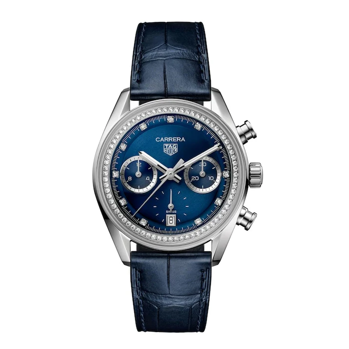 TAG Heuer Carrera 39mm Ladies Watch Precious Blue Luxury Watch Swiss Made High Precision Movement CBS2214.FC6567