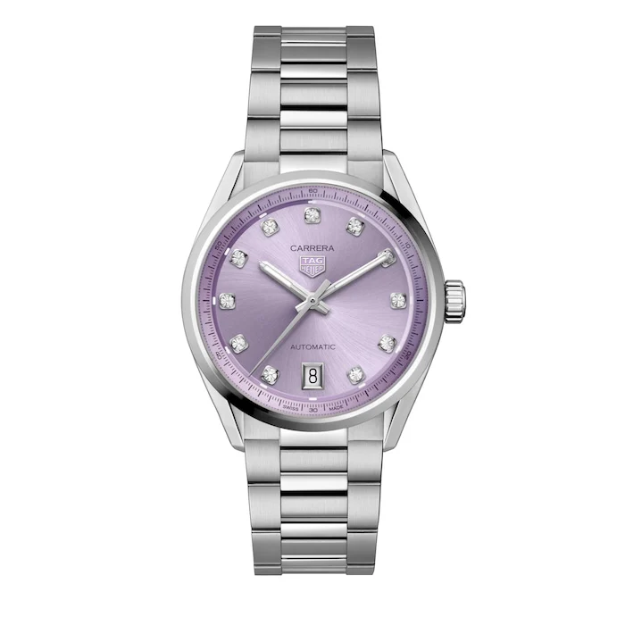 TAG Heuer Carrera Date 36mm Ladies Watch Diamond Dot Luxury Watch Swiss Made High Precision Movement  WBN2319.BA0001