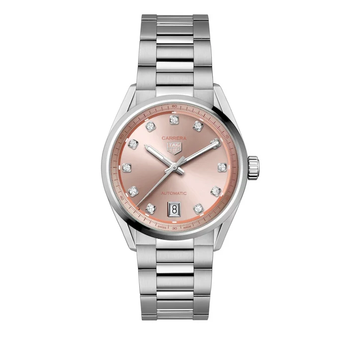 TAG Heuer Carrera Date 36mm Ladies Watch Diamond Dot Luxury Watch Swiss Made High Precision Movement WBN231D.BA0001