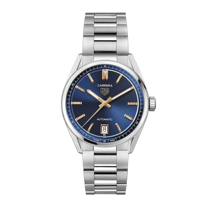 TAG Heuer Elegance Automatic 36mm Men’s Watch with Blue Material Dial, Stainless Steel Case & Bracelet, 100m Water Resistant / WBN2311.BA0001