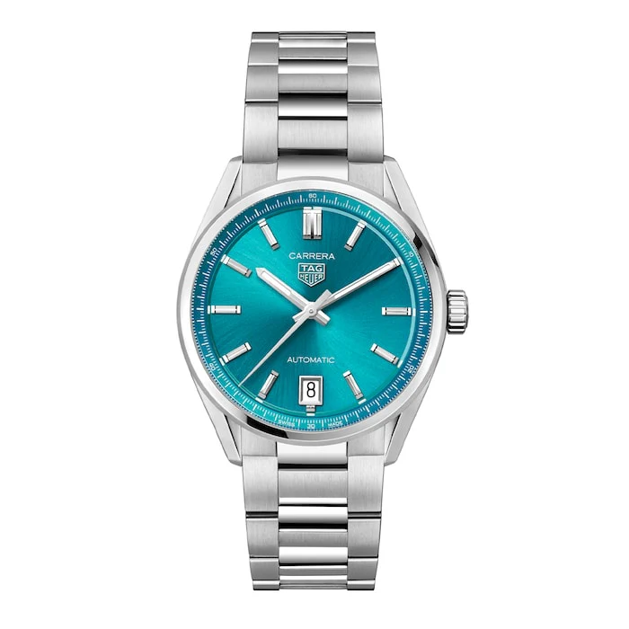 TAG Heuer Elegance Automatic 36mm Men’s Watch with Turquoise Material Dial, Stainless Steel Case & Bracelet, 50m Water Resistant / WBN2316.BA0001