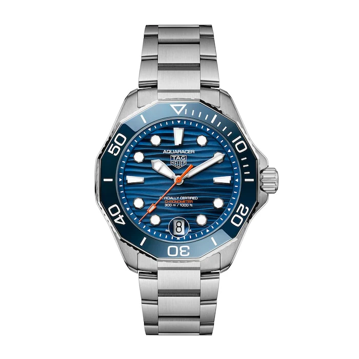 TAG Heuer Elegance Automatic 42mm Men’s Watch with Blue Material Dial, Stainless Steel Case & Bracelet, 300m Water Resistant / WBP5111.BA0013