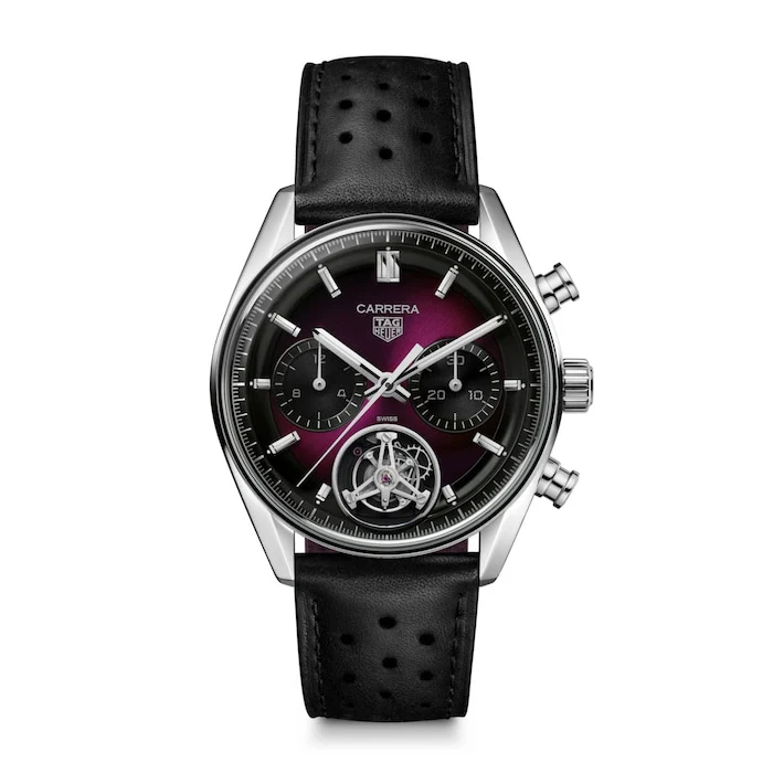 TAG Heuer Elegance Automatic 42mm Men’s Watch with Purple Material Dial, Stainless Steel Case, 100m Water Resistant / CBS5017.FC6605